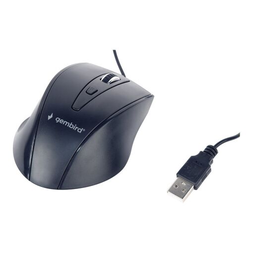 Gembird Optical Mouse, 4 Buttons, USB, Black