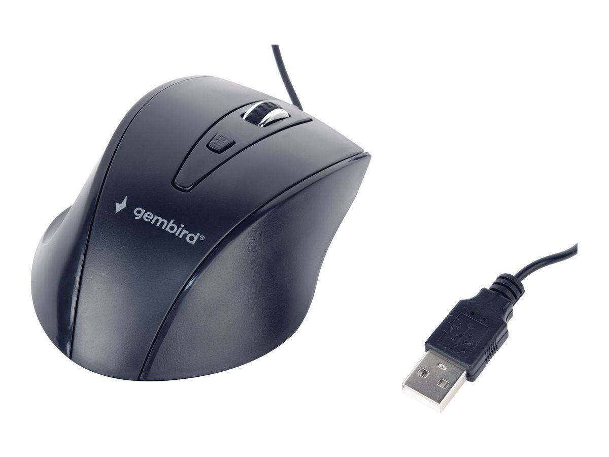 Gembird Optical Mouse, 4 Buttons, USB, Black