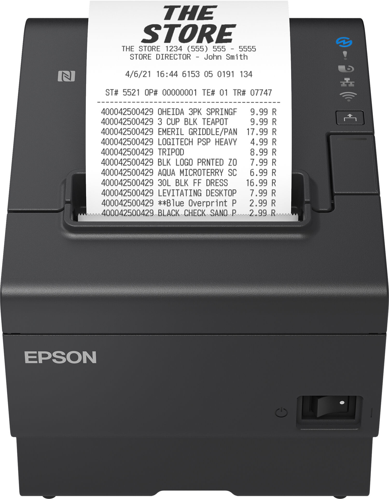 Epson M-T88VII Thermal Printer - USB, Ethernet, EU, Black