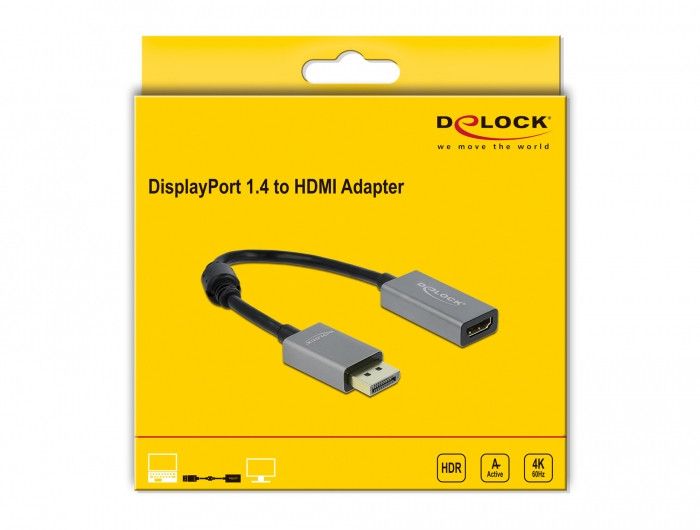 Delock Active DP 1.4 to HDMI 4K 60Hz Adapter