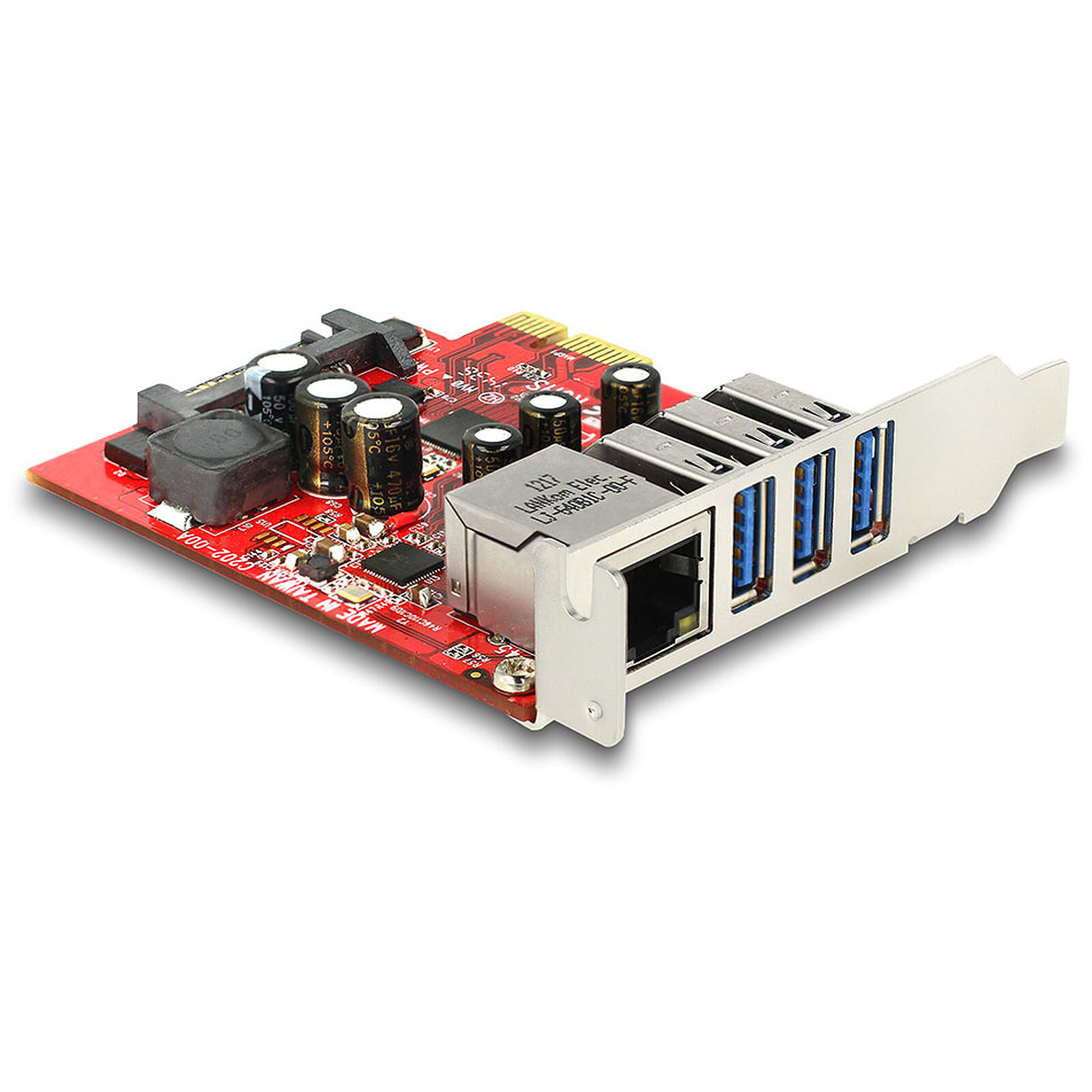 DeLock PCI Express controller card to 3 USB 3.0 ports and 1x Gigabit Ethernet 