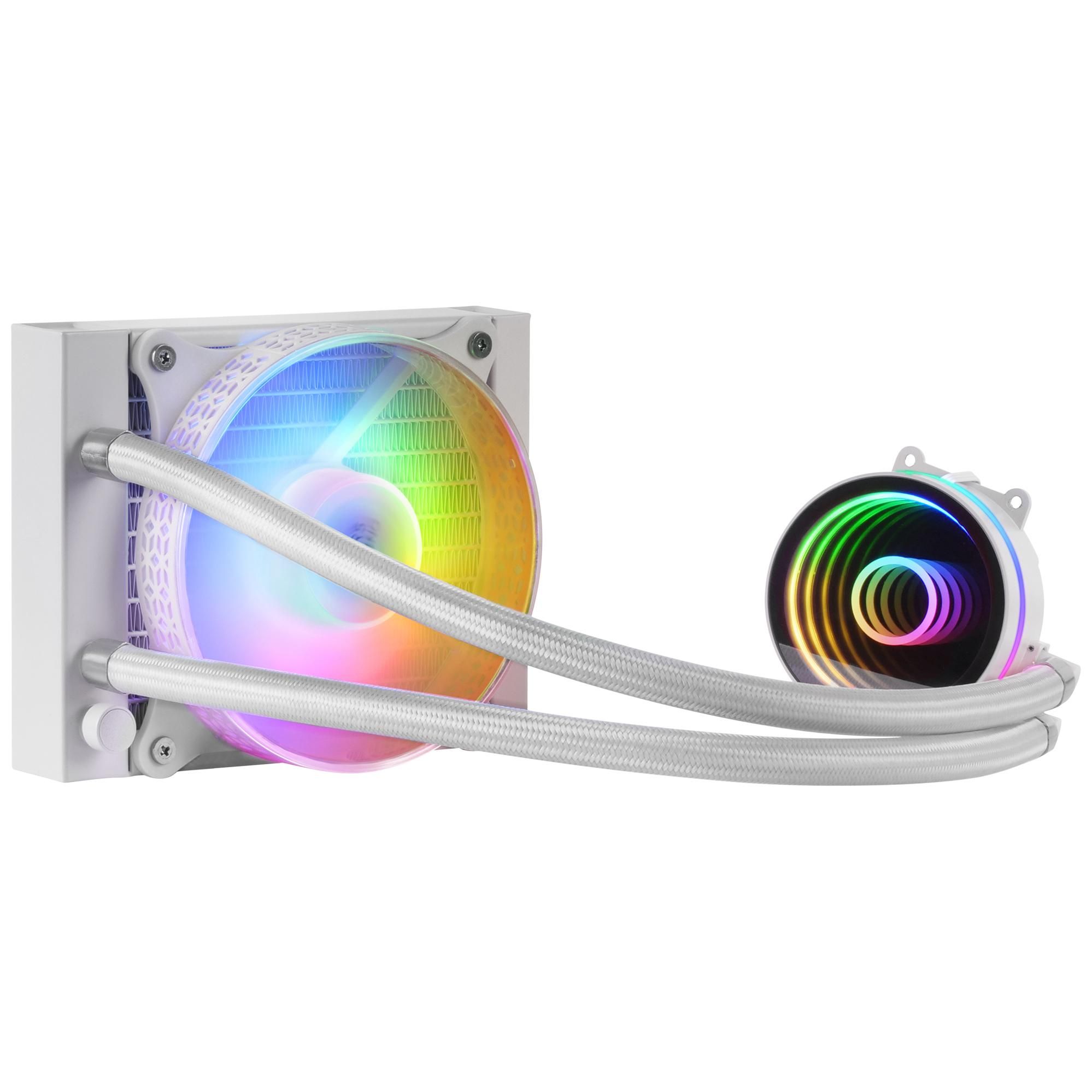 Mars Gaming MLONE120W All-in-One Liquid CPU Cooler - 12cm White