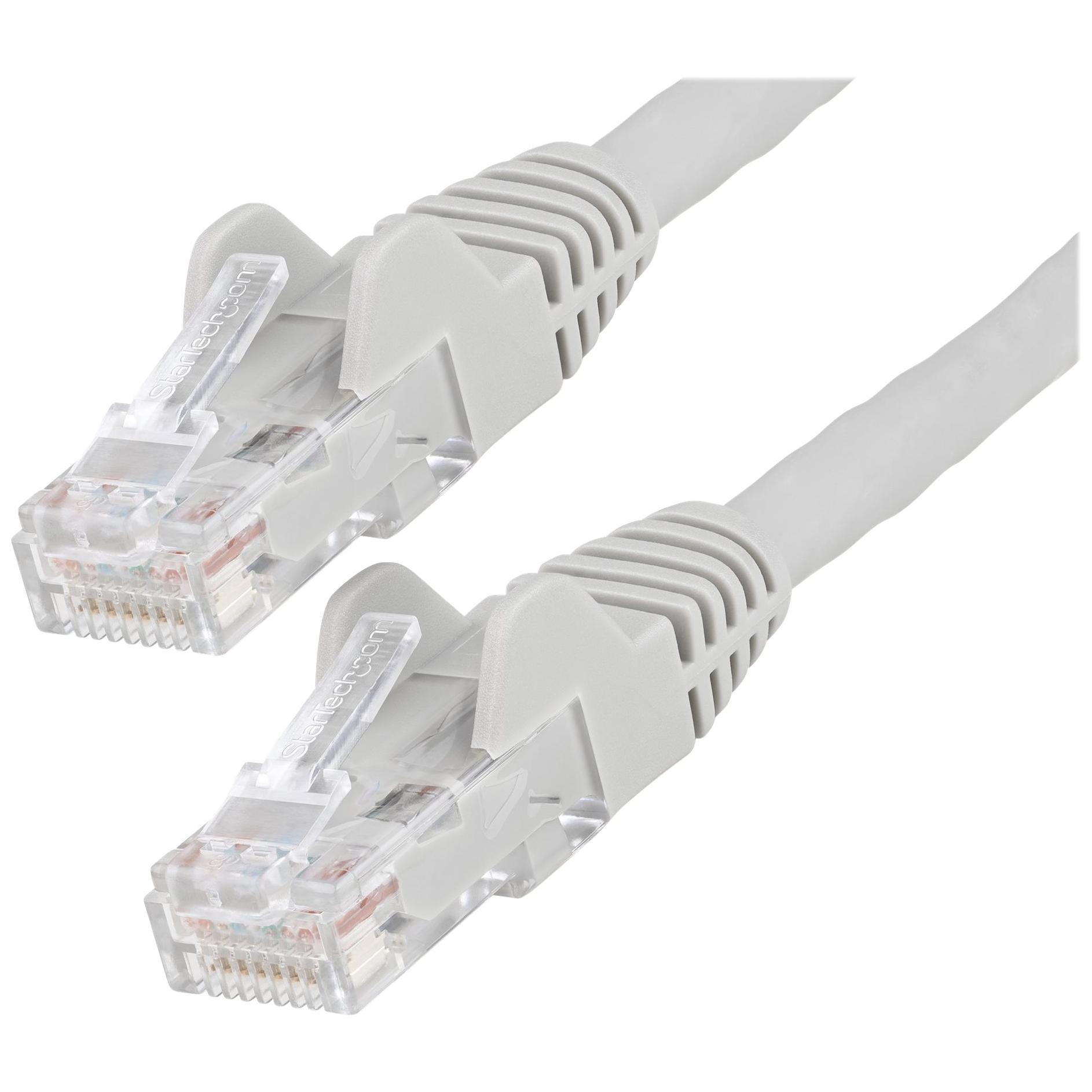 StarTech.com 2m Ethernet Cable CAT6 - LSZH, Snagless, 10 GbE, PoE, Grey (N6LPATCH2MGR)