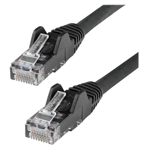 Câble Ethernet StarTech.com CAT6 de 50 cm - LSZH, sans accroche RJ45 UTP, 10 GbE LAN, 650 MHz, 100 W PoE, noir