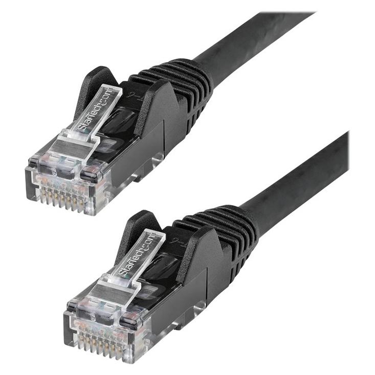 StarTech.com 50cm Ethernet Cable CAT6 - LSZH, Anti-Snag RJ45 UTP, 10GbE LAN, 650MHz, PoE 100W, Black