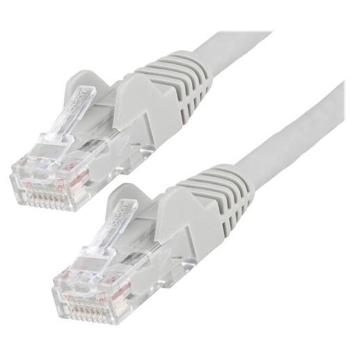 StarTech.com 50cm Ethernet Cable CAT6 - LSZH, Snagless, PoE, 10GbE LAN - Grey (N6LPATCH50CMGR)