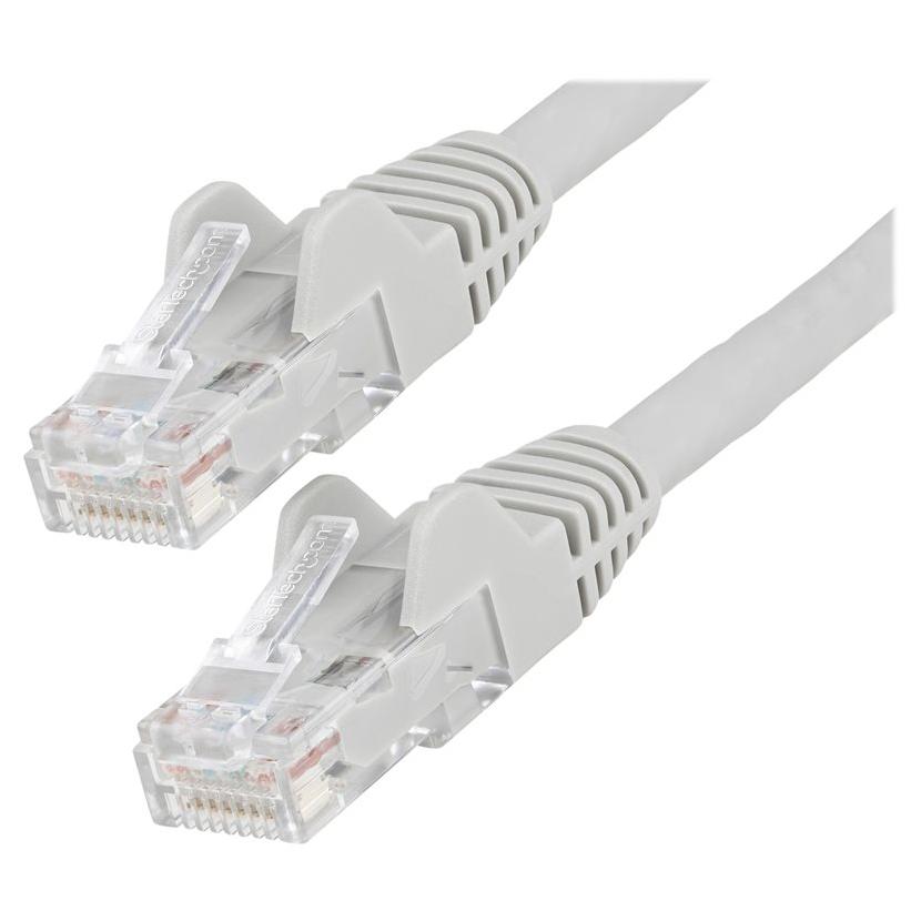 StarTech.com 50cm Ethernet Cable CAT6 - LSZH, Snagless, PoE, 10GbE LAN - Grey (N6LPATCH50CMGR)