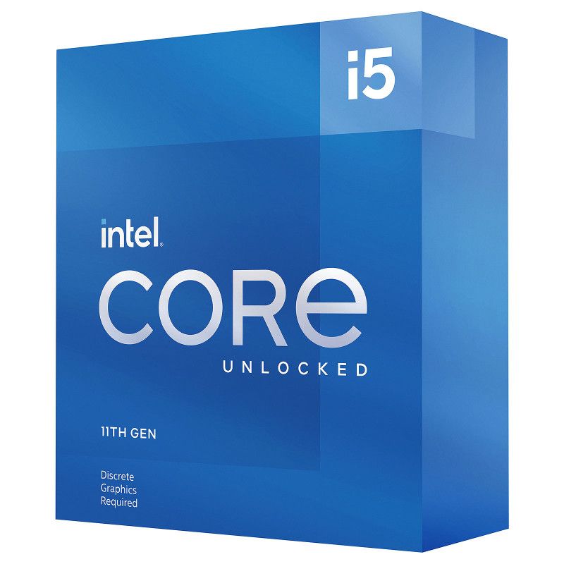 Intel Core i5 11600KF Processor - 3.9GHz - 6 Cores - 12 Threads - 12MB Cache - LGA1200 Socket