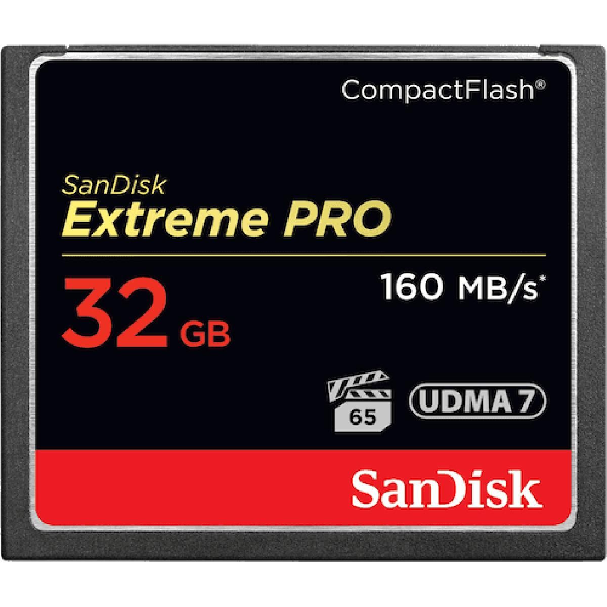 Sandisk Compact Flash Extreme Pro 32GB - 160Mbps