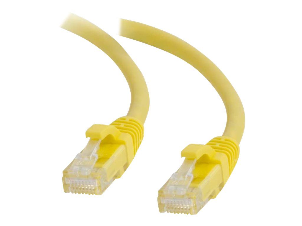 C2G Cat5e Booted UTP Network Patch Cable, 1m, Yellow