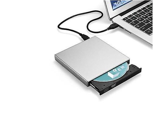 USB CD/DVD/RW External Portable Reader/Writer for Lenovo PC (Silver)