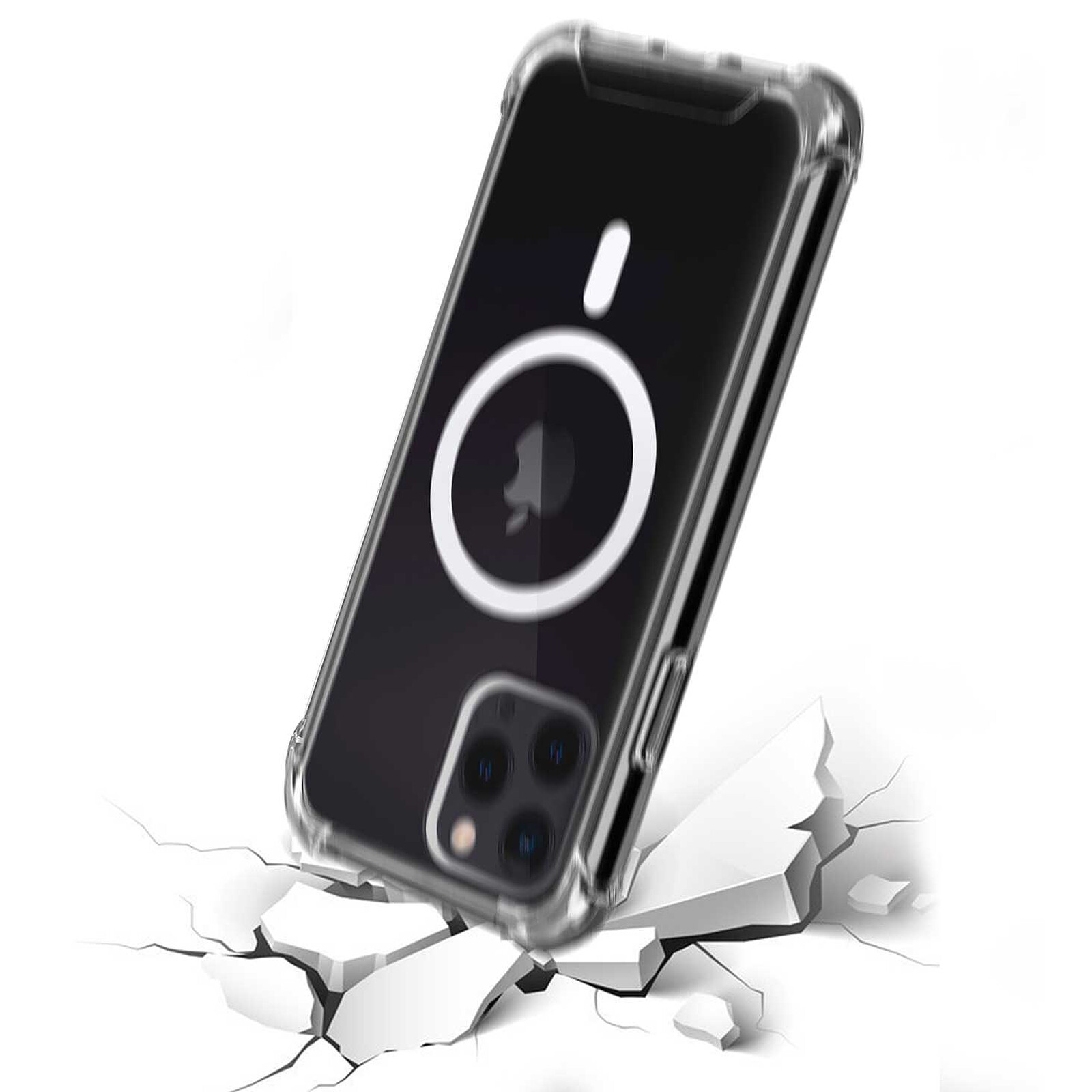 Akashi Coque TPU Angles Renforcés MagSafe Apple iPhone 16 Pro Max 