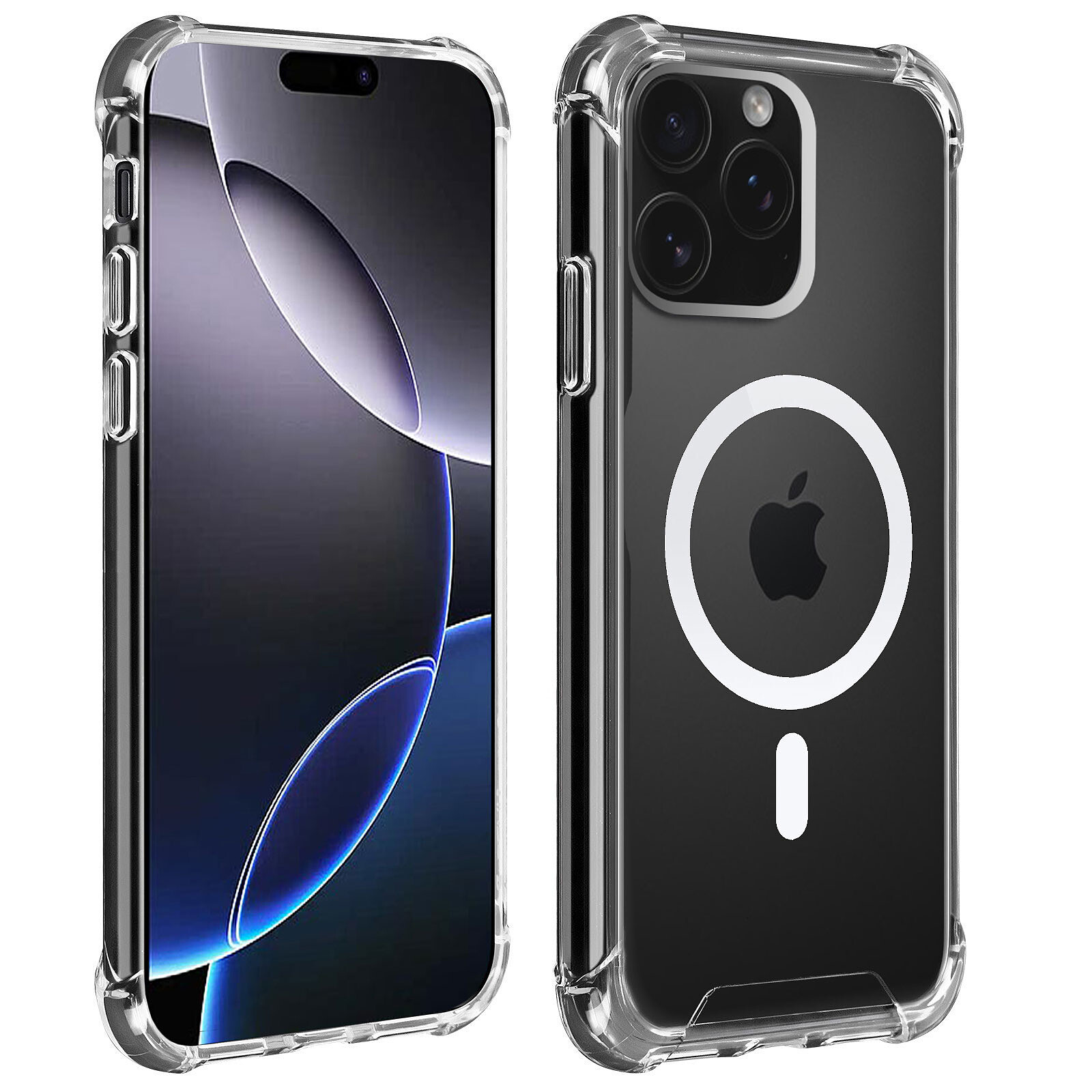 Akashi Coque TPU Angles Renforcés MagSafe Apple iPhone 16 Pro Max 