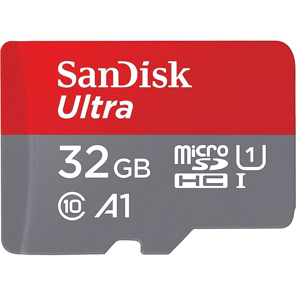 SanDisk Ultra microSDHC Card 32GB + Adapter - Class 10, U1, A1 Certified