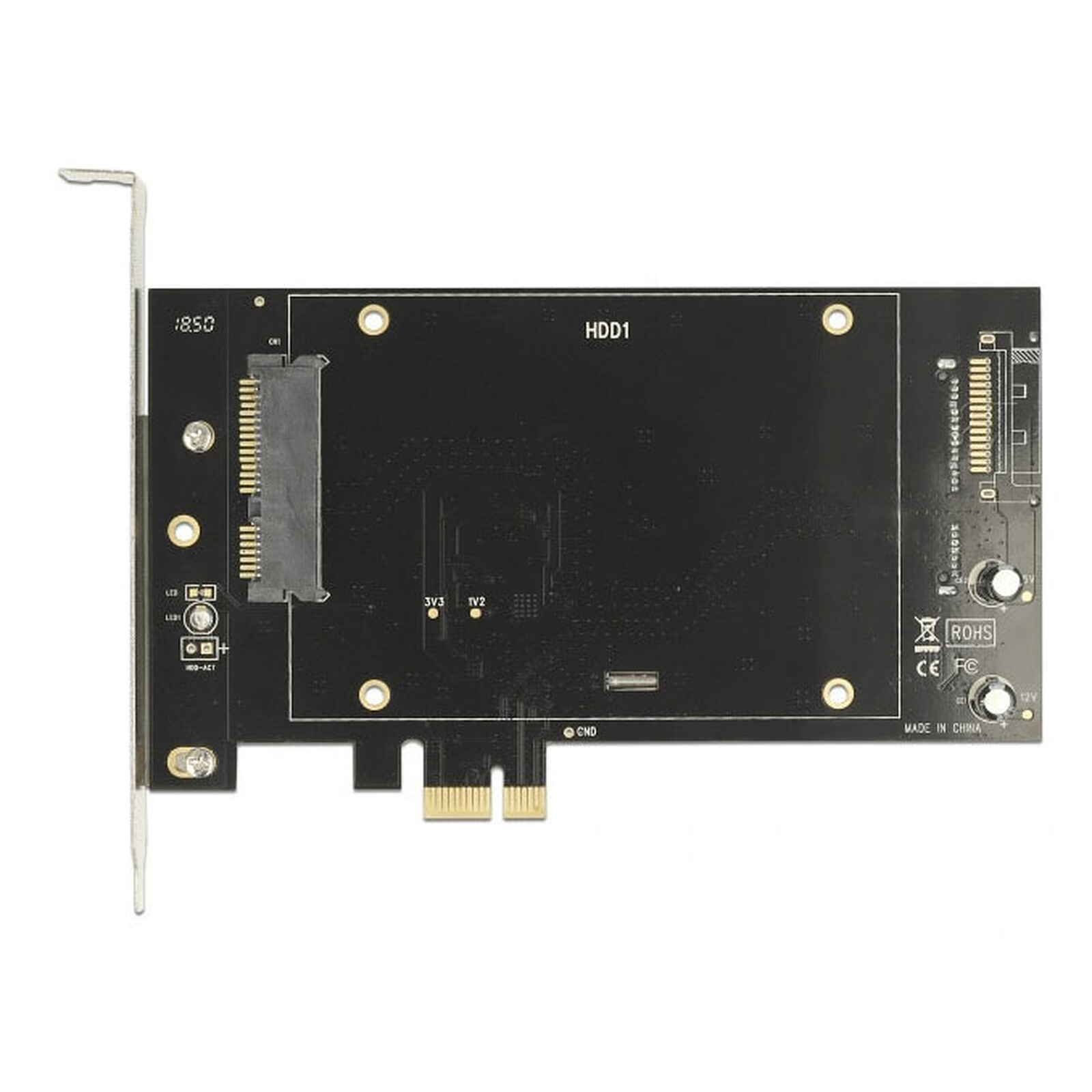 Carte contrôleur DeLock PCI Express pour 2 disques 2,5'' SATA 6 Gbps
