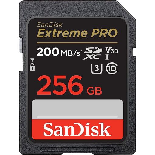 SanDisk 256GB Extreme PRO SDXC Card + RescuePRO Deluxe UHS-I, Class 10, U3, V30