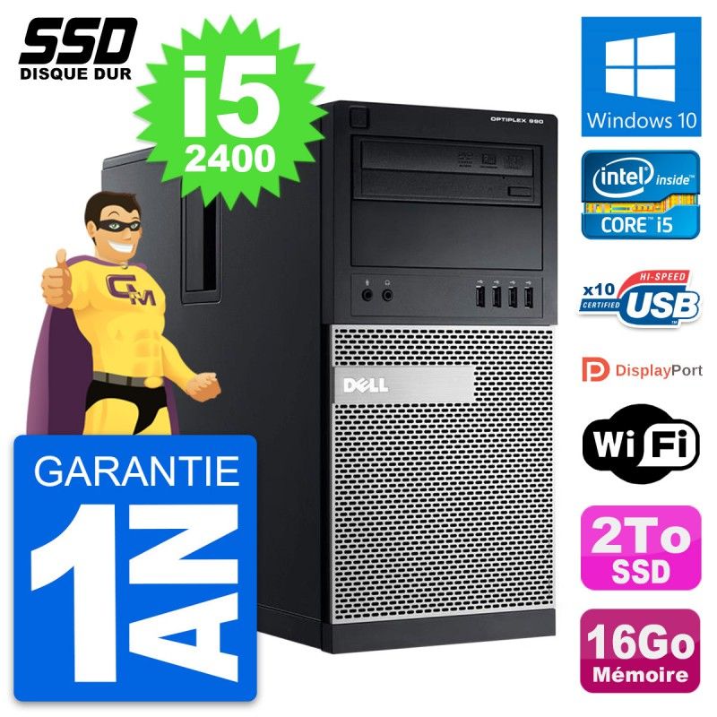 Dell OptiPlex 990 PC Tour - Intel Core i5-2400, 16GB RAM, 2TB SSD, Windows 10, WiFi