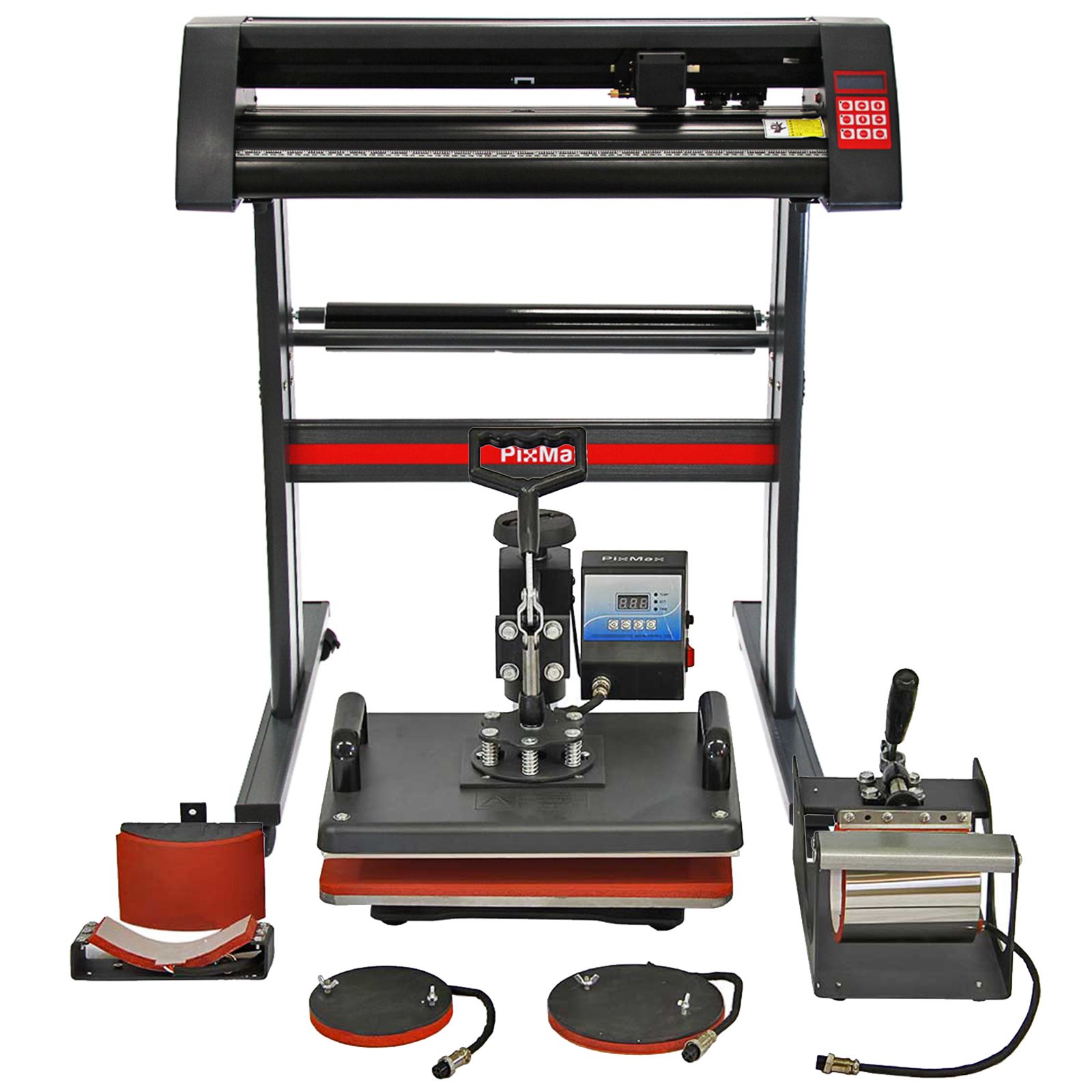 PixMax Prensa Térmica y Cortador de Vinilo 5 en 1