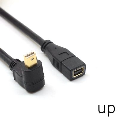 Nipseyteko Thunderbolt 2 to Thunderbolt 2 Adapter, Mini DisplayPort Male to Female Cable, Converter for Apple iMac MacBook Pro Air HDTV (30cm)