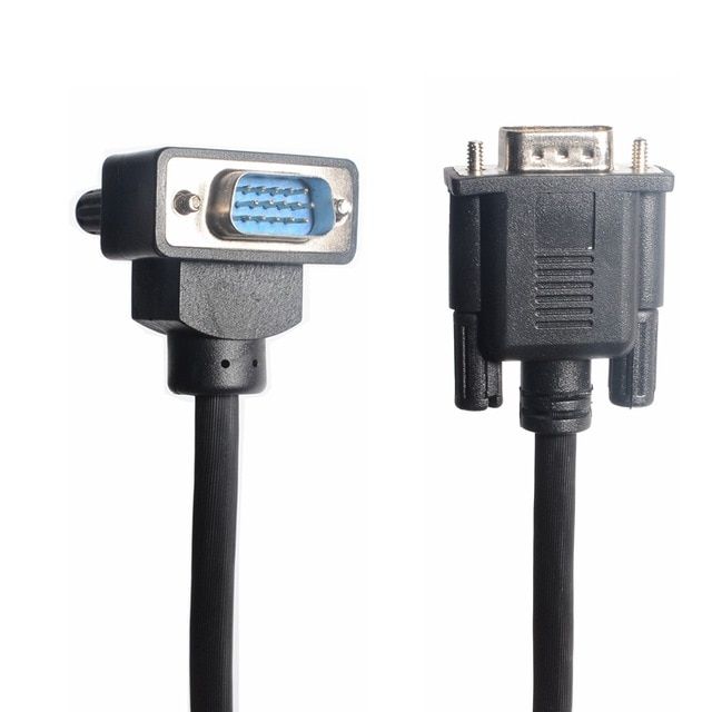 Nipseyteko VGA Monitor Adapter Cable, 10M, 90 Degree Angle
