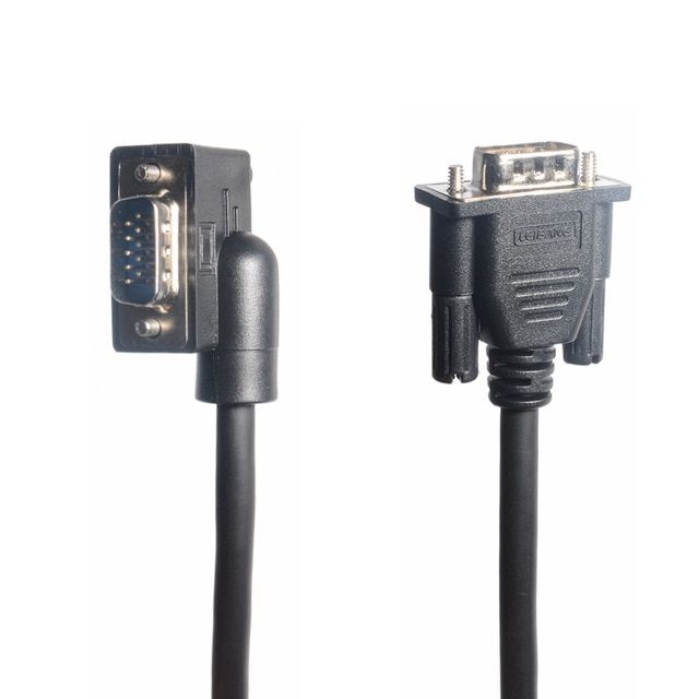 Nipseyteko VGA Monitor Cable Adapter - 10M, 90 Degree Left Angle