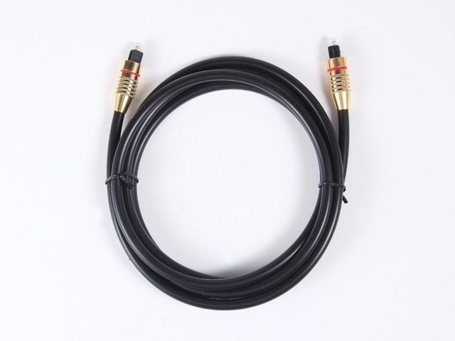 Nipseyteko Golden Toslink Audio Cable, 15m, Optical Fiber, Male to Male