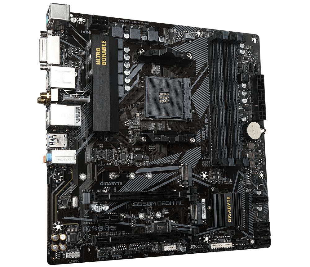 Gigabyte B550M DS3H AC Motherboard