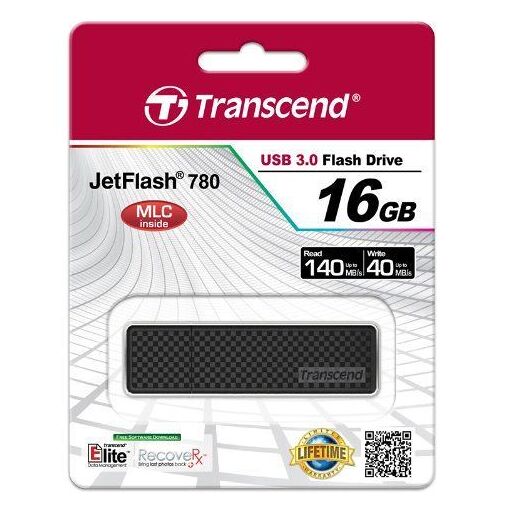 Transcend 16GB High-Performance USB 3.0 Flash Drive JetFlash 780 Black