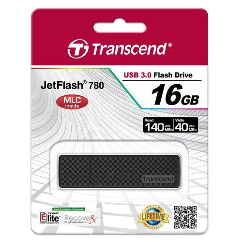 Transcend 16GB High-Performance USB 3.0 Flash Drive JetFlash 780 Black