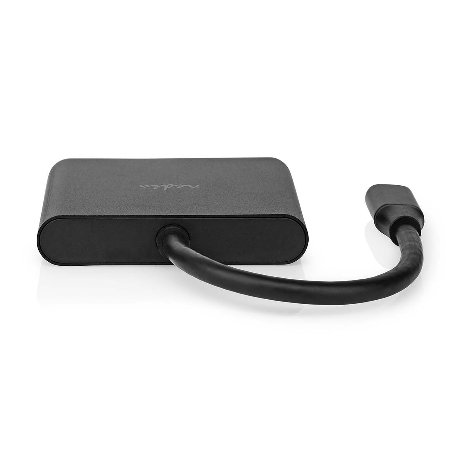 Adaptateur USB-C vers USB et HDMI Nedis - 10 cm - Noir