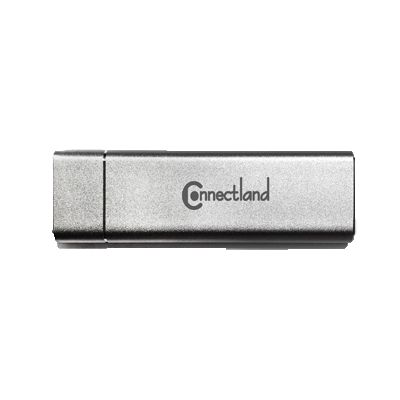 Connectland External USB 3.0 GEN1 (5Gbps) M.2 NGFF SSD Enclosure - Silver