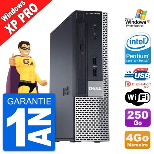 PC Mini Dell OptiPlex 9010 - Intel G620, 4GB de RAM, Disco Duro 250GB, Windows XP