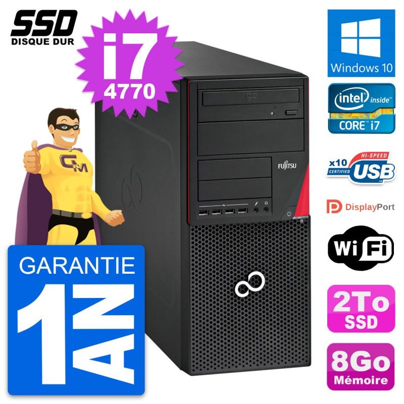 Fujitsu Esprimo P720 PC Tour - Intel Core i7-4770, 8GB RAM, 2TB SSD, Windows 10, Wi-Fi