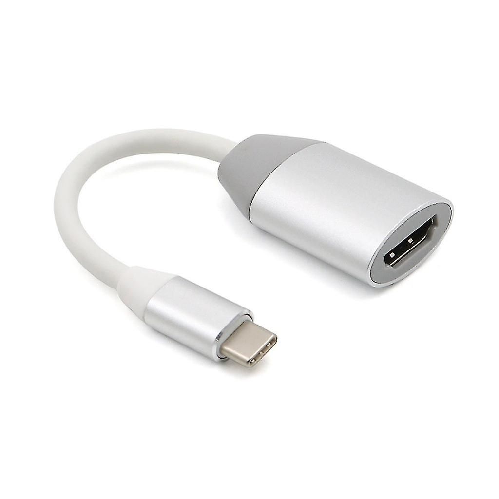 USB 3.1 Type-C to HDMI Adapter Cable for Chromebook (Gray)