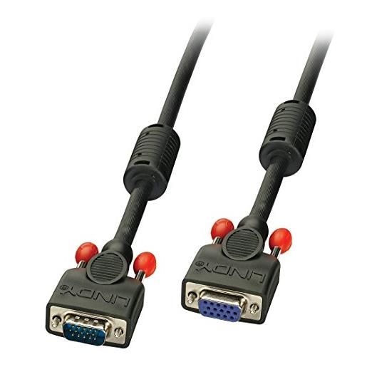Cable de extensión VGA Lindy, negro, 1 m