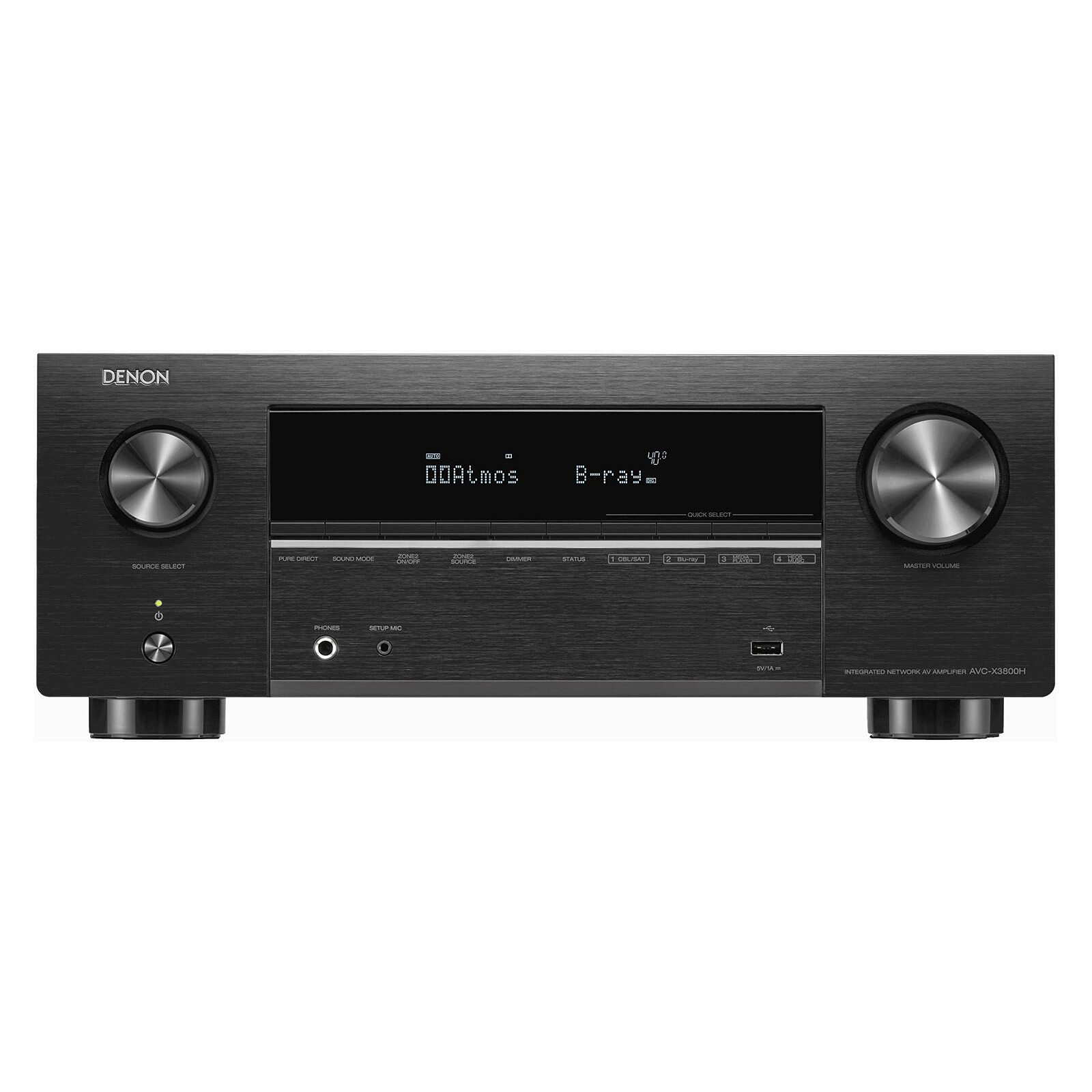 Amplificador de audio Denon AVC-X3800H Negro