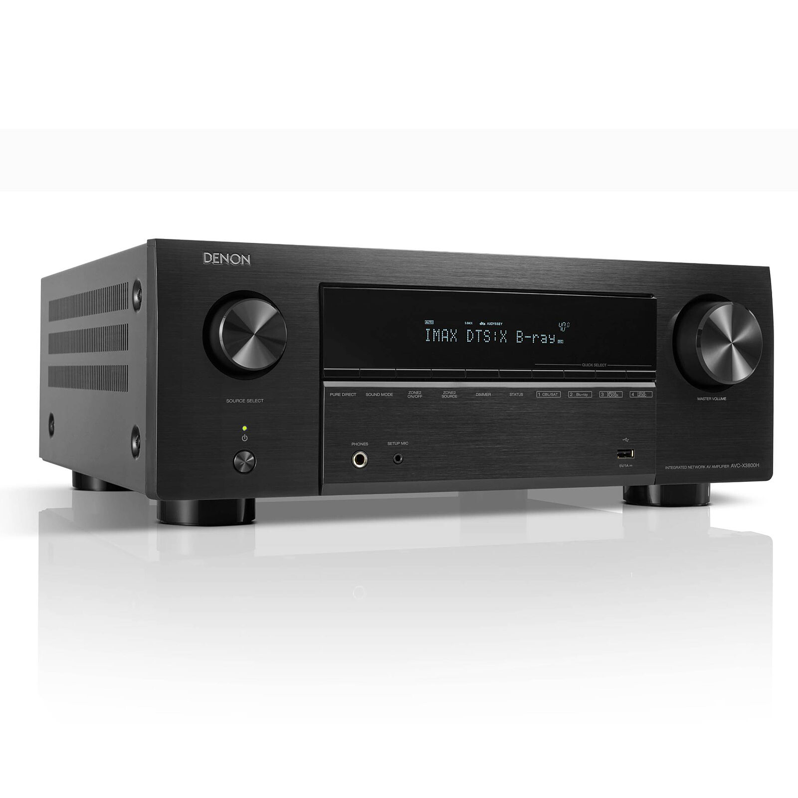 Amplificador de audio Denon AVC-X3800H Negro