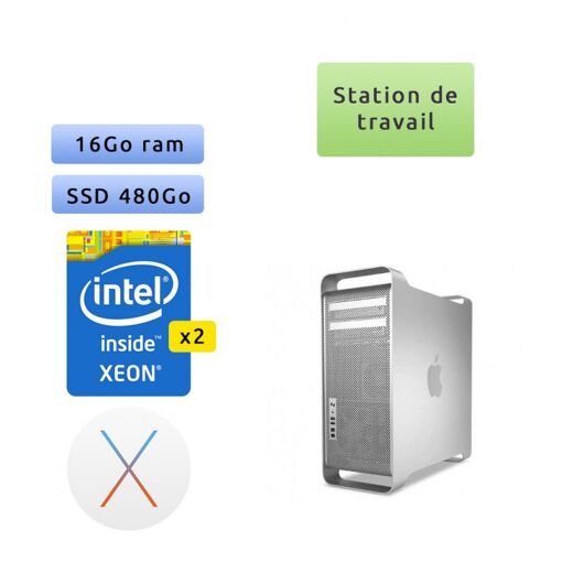 Apple Mac Pro - 8 núcleos Xeon 2.4GHz, 16GB RAM, 480GB SSD (EMC 2314-2)