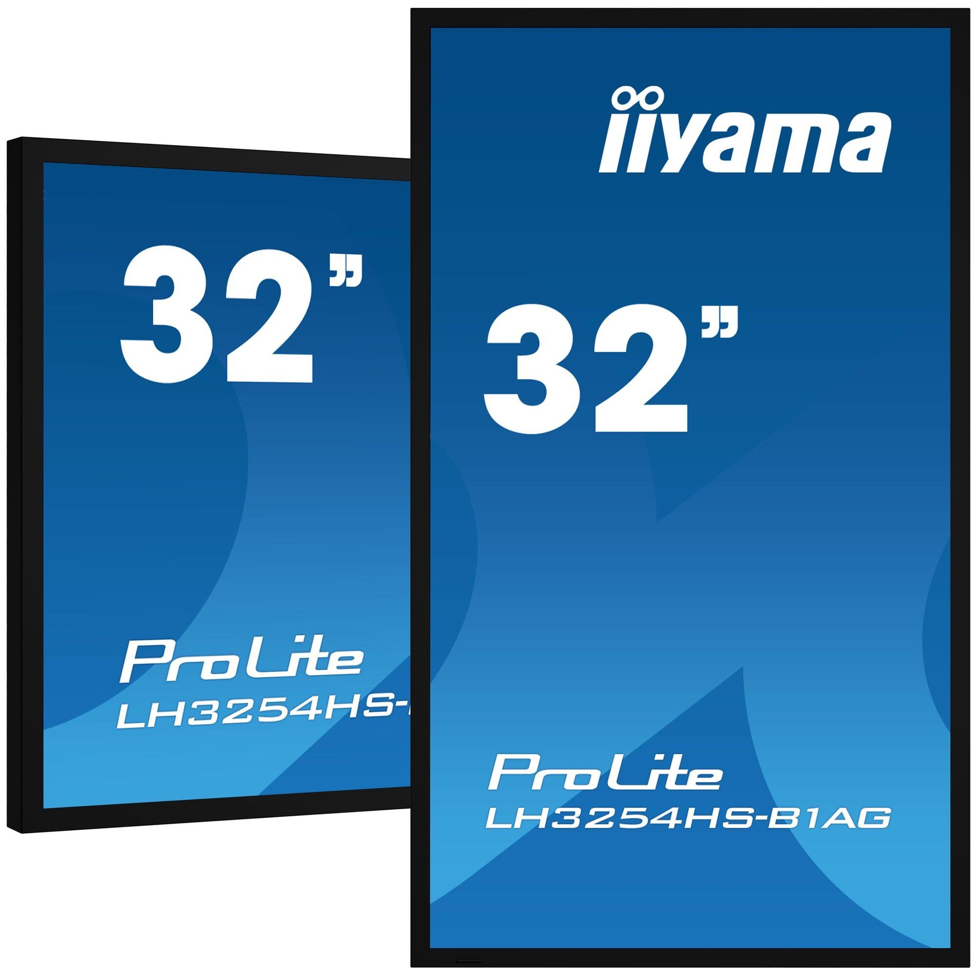 iiyama ProLite LH3254HS-B1AG - 32" LED Backlit Monitor - Digital Signage - 1080p 1920 x 1080 - Black, Matte Finish