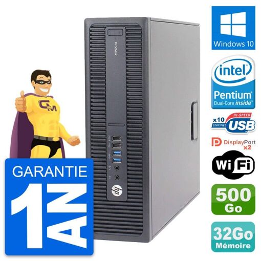PC HP ProDesk 600 G2 SFF - Intel Core i3-4400, 32GB RAM, 500GB HDD, Windows 10, WiFi