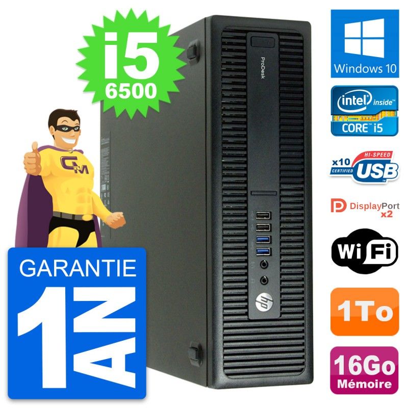 HP ProDesk 600 G2 Mini PC - Intel Core i5, 16GB RAM, 1TB Storage, Windows 10