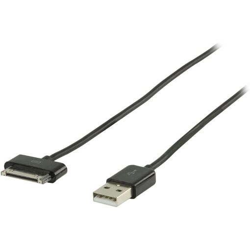 Nedis Valueline 1m USB Cable (Male to Apple Dock Male) Black