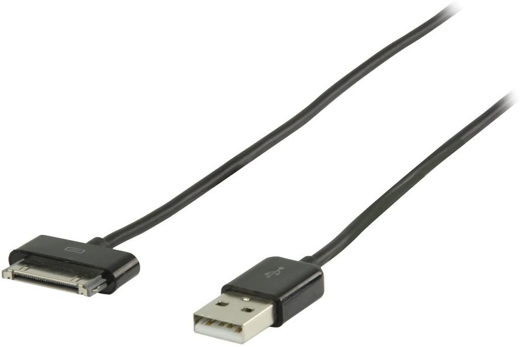 Nedis Valueline 1m USB Cable (Male to Apple Dock Male) Black