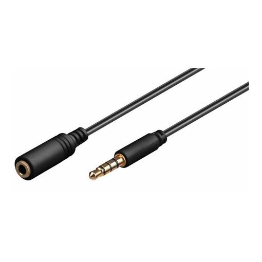 MicroConnect Audio Cable Extender - 3.5mm Stereo Female to Male - 2m