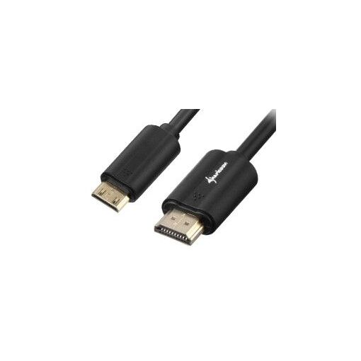 Câble HDMI Sharkoon avec Ethernet - 3 m, blindé, noir, compatible 4K