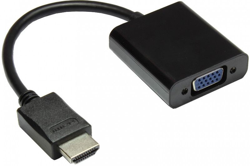 ALCASA Elektronik Video Adapter - 30cm HD-15 (VGA) to HDMI Male