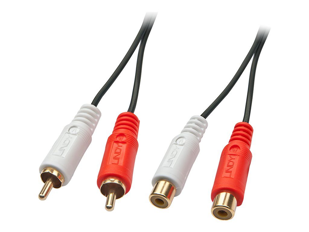 Lindy Premium Audio Cable Extender - 2m RCA Male to Female