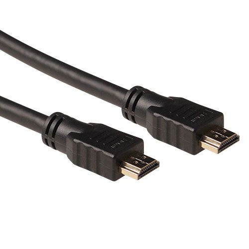 Câble HDMI ACT avec Ethernet - 10 m, blindé, noir, compatible 4K