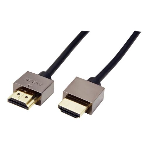 Cable HDMI de Alta Velocidad Secomp con Ethernet - 2 m, Blindado, Negro
