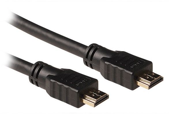 Eminent Ewent 2m HDMI to HDMI Cable with Ethernet, Triple Shielded, Black, 4K Support